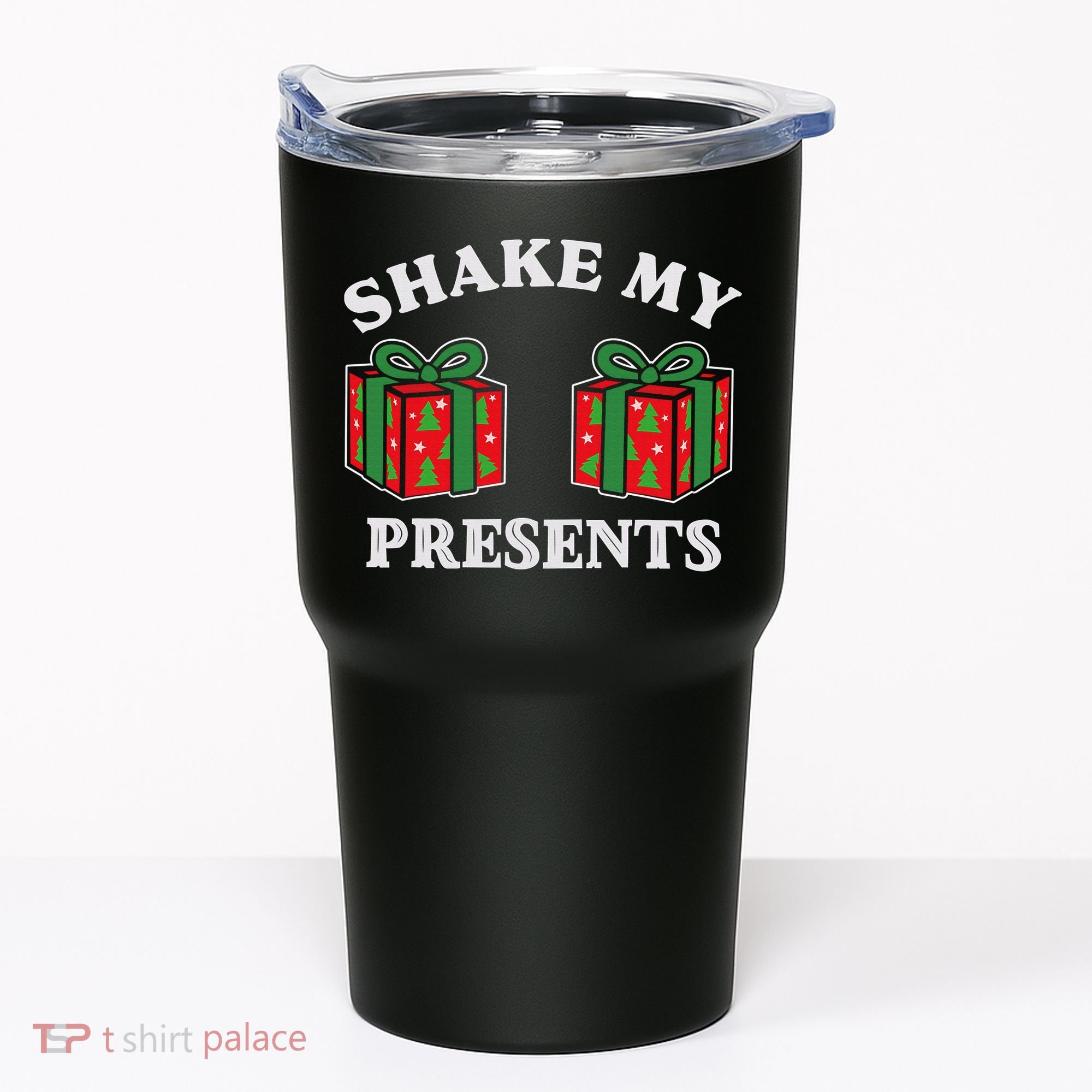 Shake My Presents Jingle My Balls Couples Christmas Tumbler