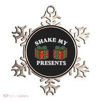 Shake My Presents Jingle My Balls Couples Christmas Ornament thumb 0
