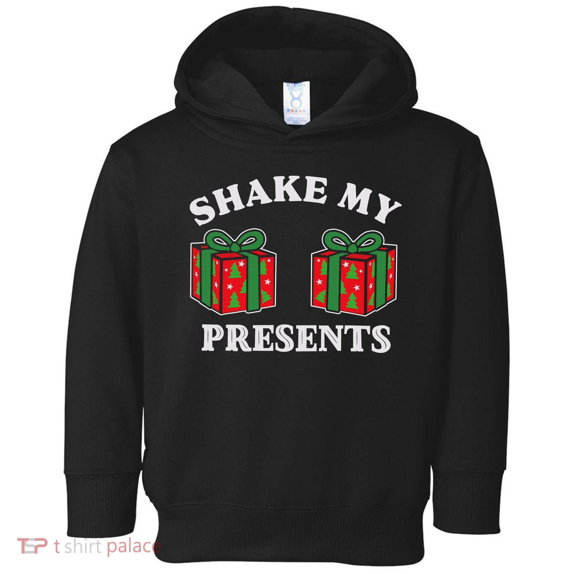 Shake My Presents Jingle My Balls Couples Christmas Toddler Hoodie