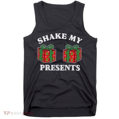 Shake My Presents Jingle My Balls Couples Christmas Tank Top