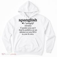 Spanglish Mexican Puerto Rican Venezuelan Spanish Teacher Hoodie thumb 0