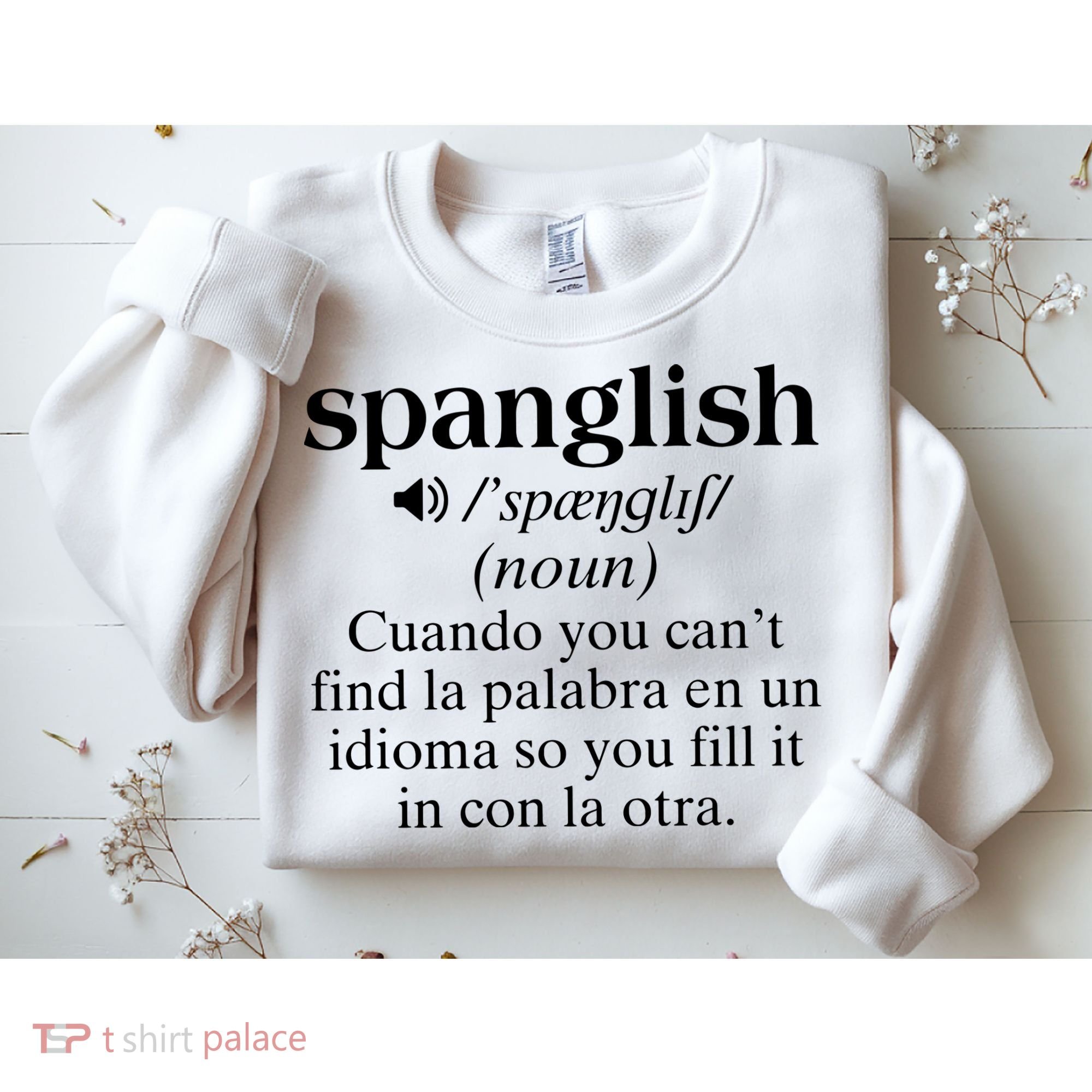 Spanglish Mexican Puerto Rican Venezuelan Spanish Teacher Sweatshirt