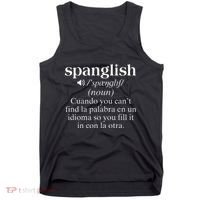 Spanglish Mexican Puerto Rican Venezuelan Spanish Teacher Tank Top thumb 0