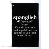 Spanglish Mexican Puerto Rican Venezuelan Spanish Teacher Golf Towel thumb 0