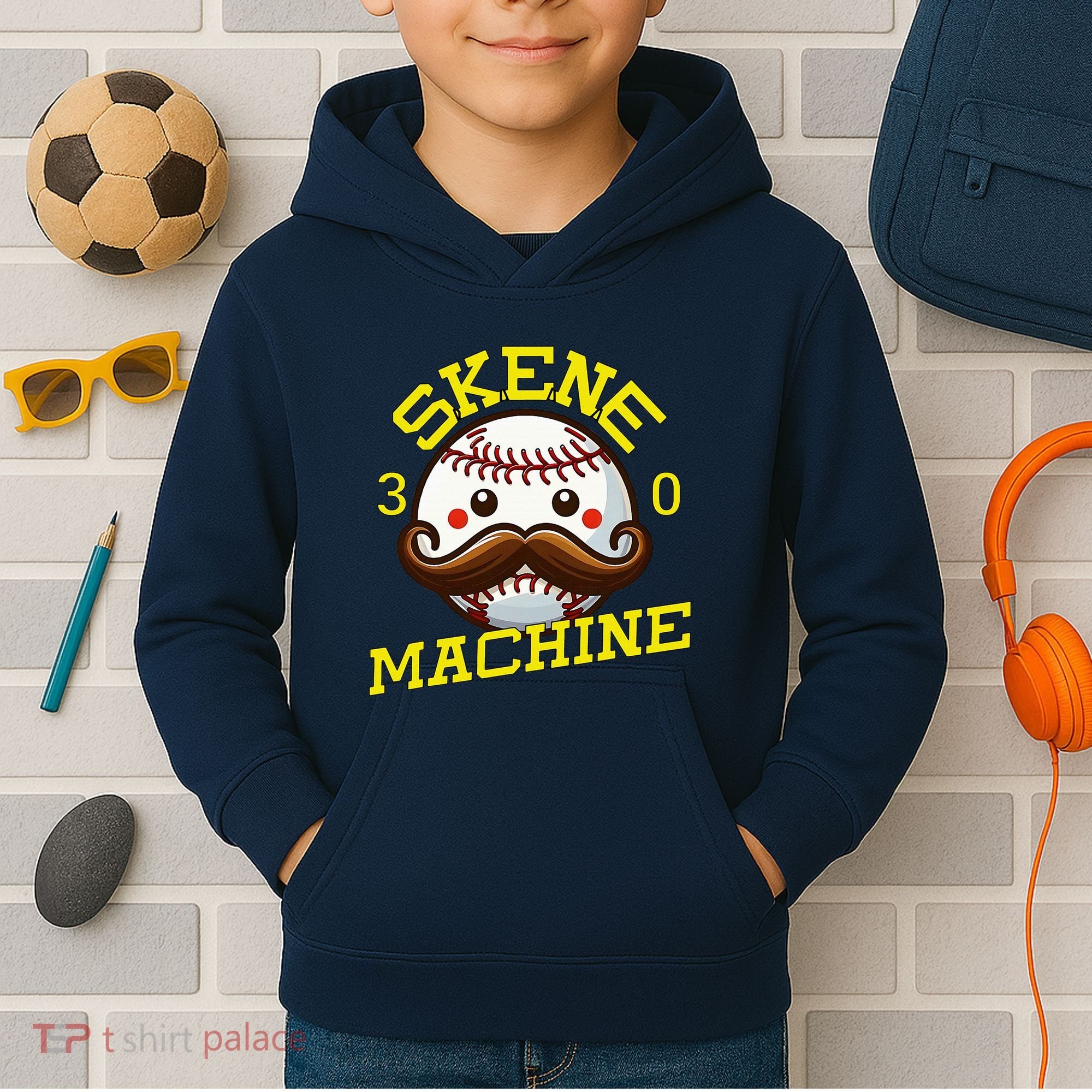 Skene Machine Pittsburgh Baseball Kids Hoodie