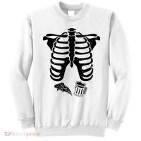 Skeleton Maternity Pizza & Beer Black Sweatshirt thumb 0