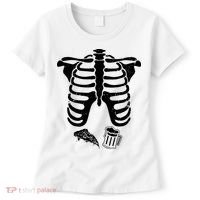 Skeleton Maternity Pizza & Beer Black Women's T-Shirt thumb 0