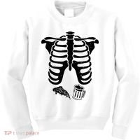 Skeleton Maternity Pizza & Beer Black Kids Sweatshirt thumb 0