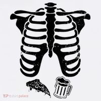 Skeleton Maternity Pizza & Beer Black Kids Hoodie thumb 5