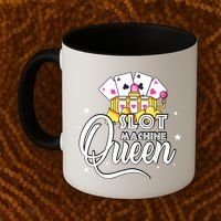 Slot Machine Queen Casino Gambling Cute Funny Coffee Mug thumb 2