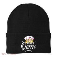 Slot Machine Queen Casino Gambling Cute Funny Beanie thumb 0