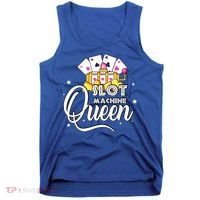 Slot Machine Queen Casino Gambling Cute Funny Tank Top thumb 0