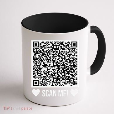 Scan Me! Qr Scan Me Original Proposal Engagement Gif Coffee Mug back