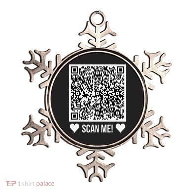 Scan Me! Qr Scan Me Original Proposal Engagement Gif Ornament