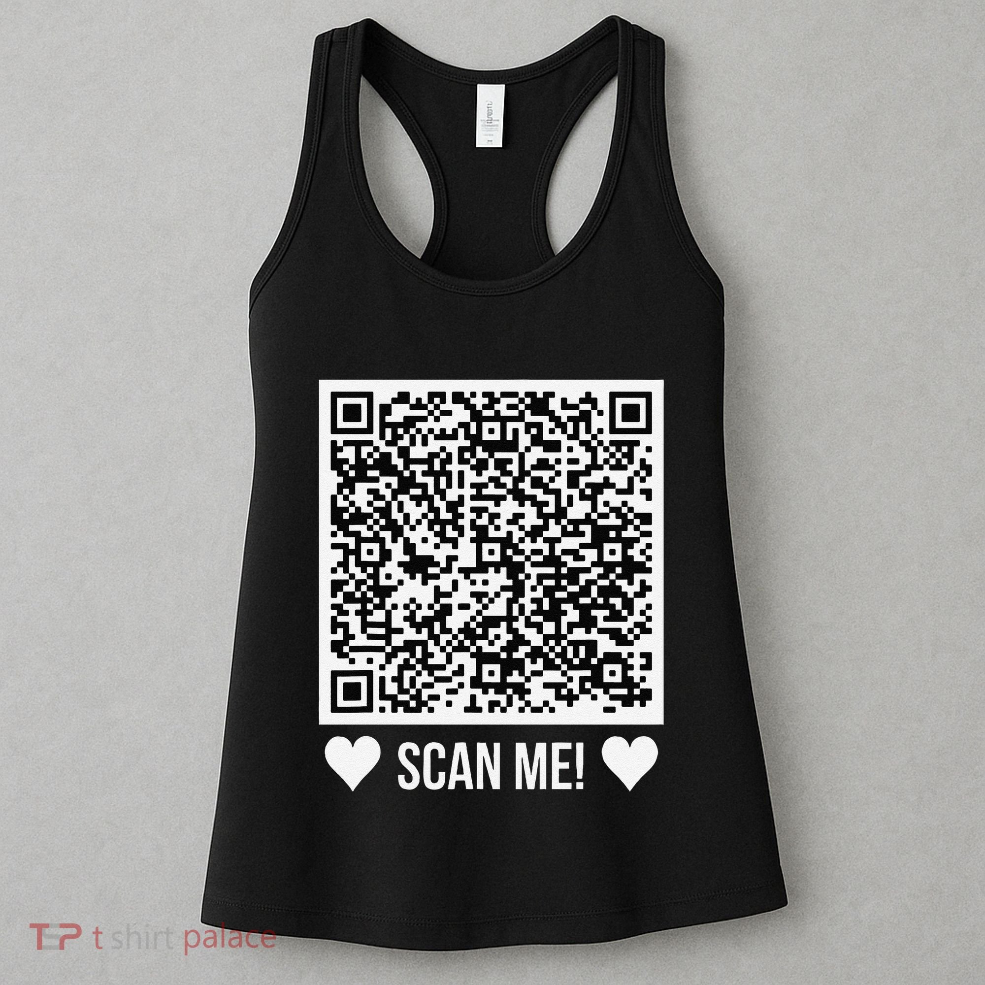 Scan Me! Qr Scan Me Original Proposal Engagement Gif Women's Tank Top