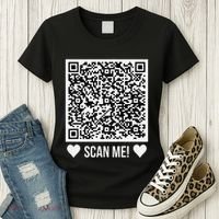 Scan Me! Qr Scan Me Original Proposal Engagement Gif Women's T-Shirt thumb 3