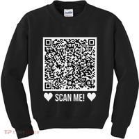 Scan Me! Qr Scan Me Original Proposal Engagement Gif Kids Sweatshirt thumb 0