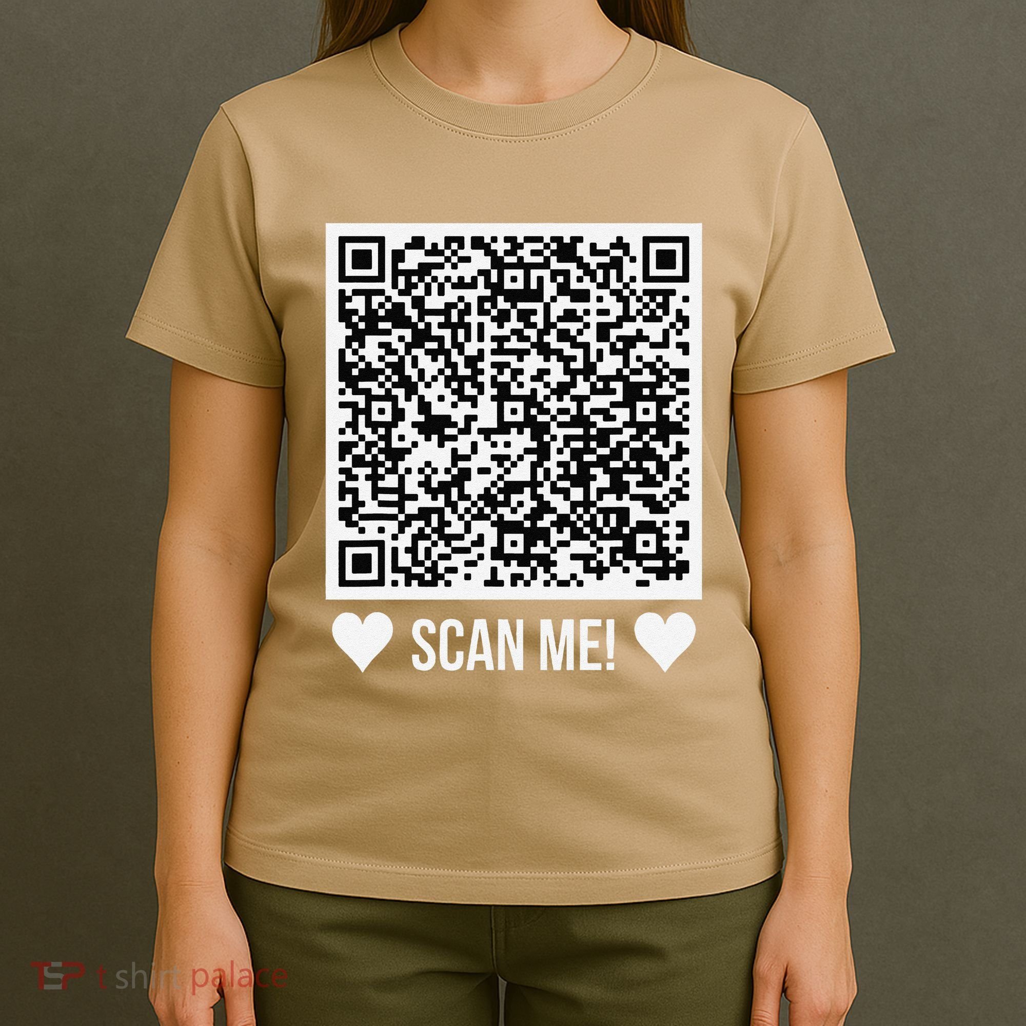 Scan Me! Qr Scan Me Original Proposal Engagement Gif T-Shirt