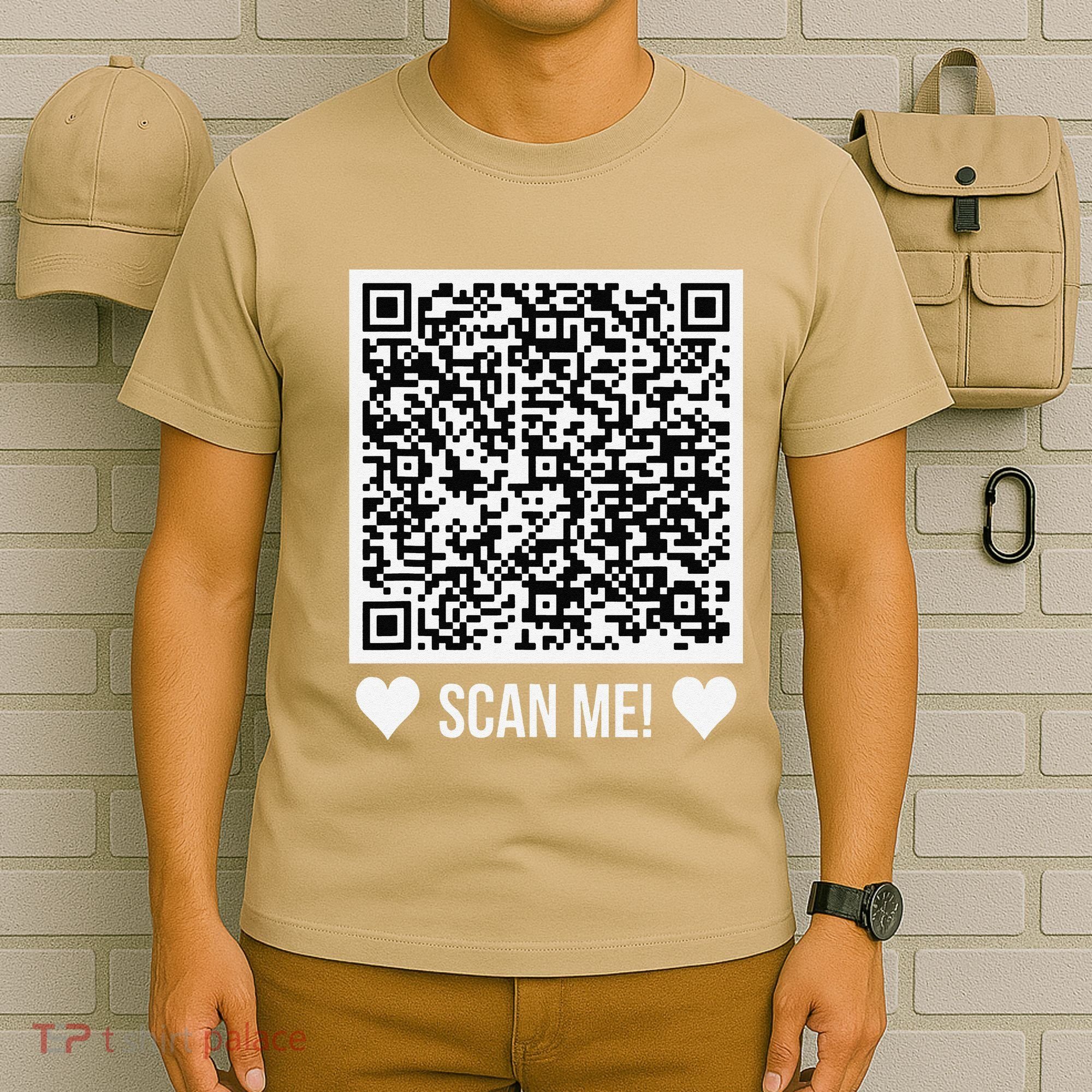 Scan Me! Qr Scan Me Original Proposal Engagement Gif T-Shirt