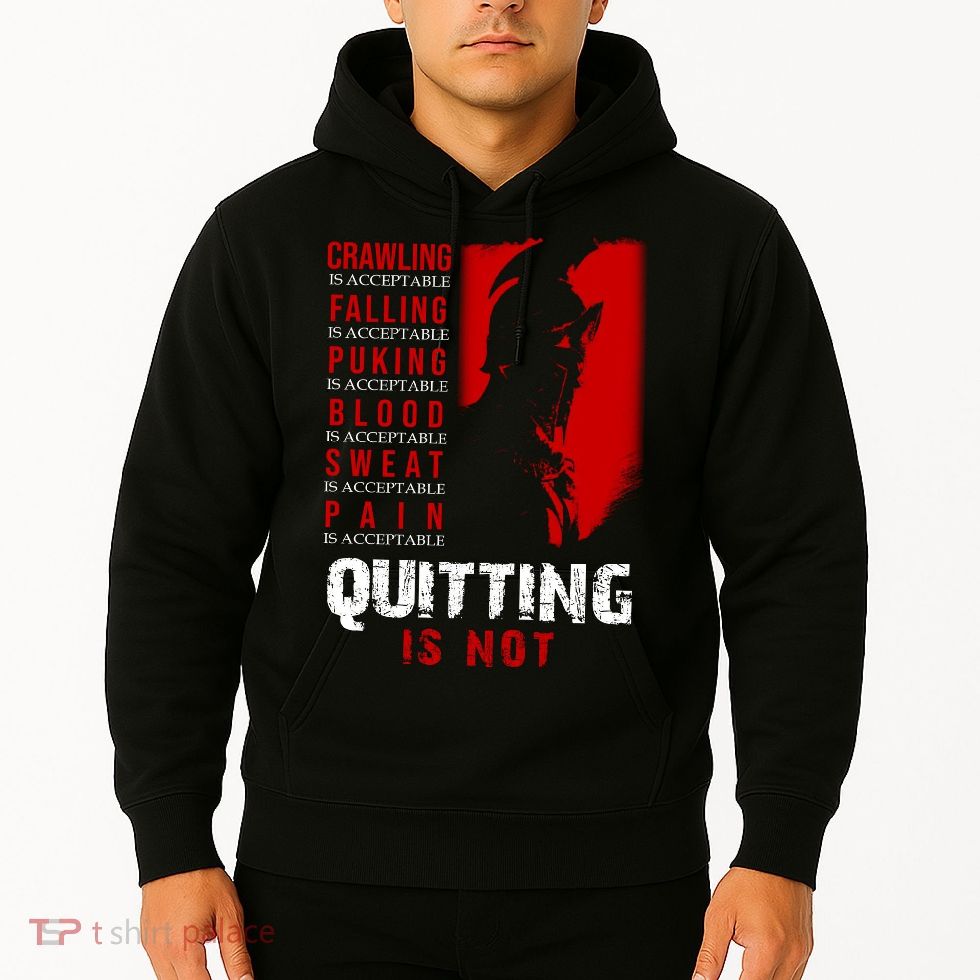 Spartan Motivational Quote Hoodie