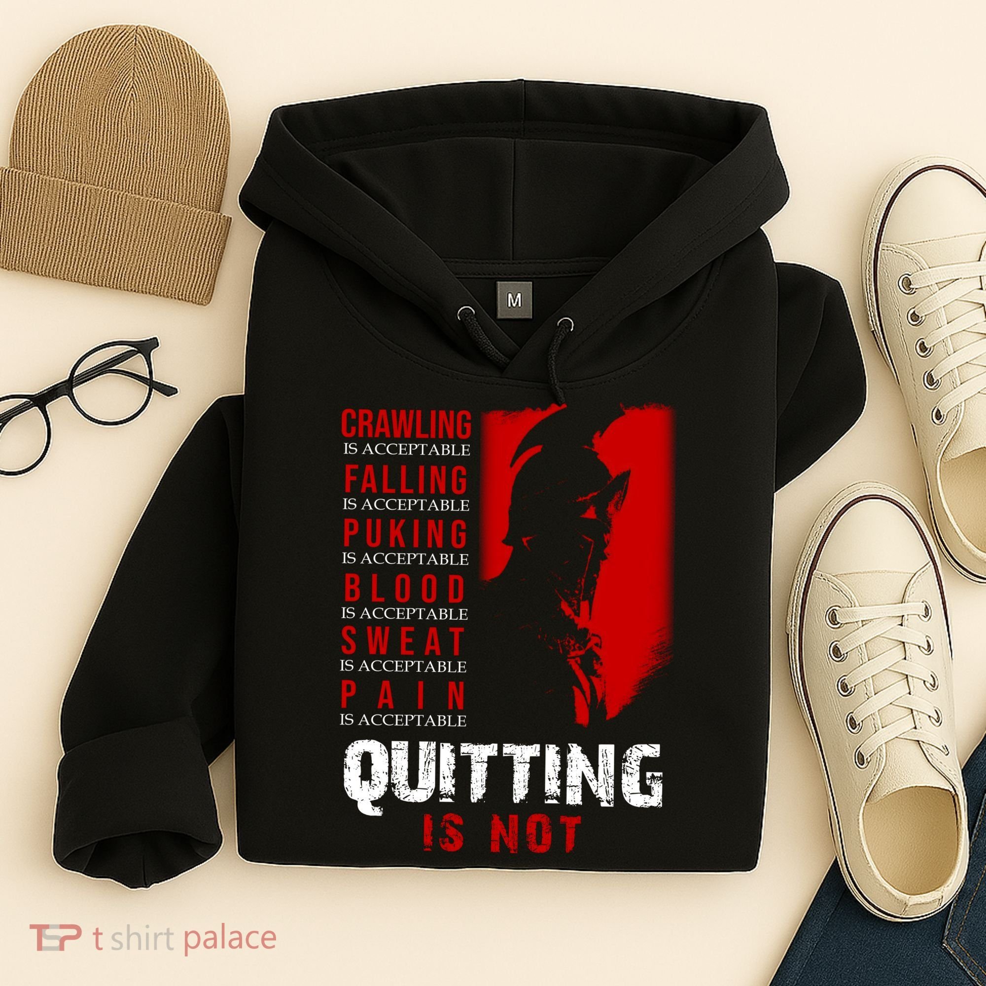 Spartan Motivational Quote Hoodie