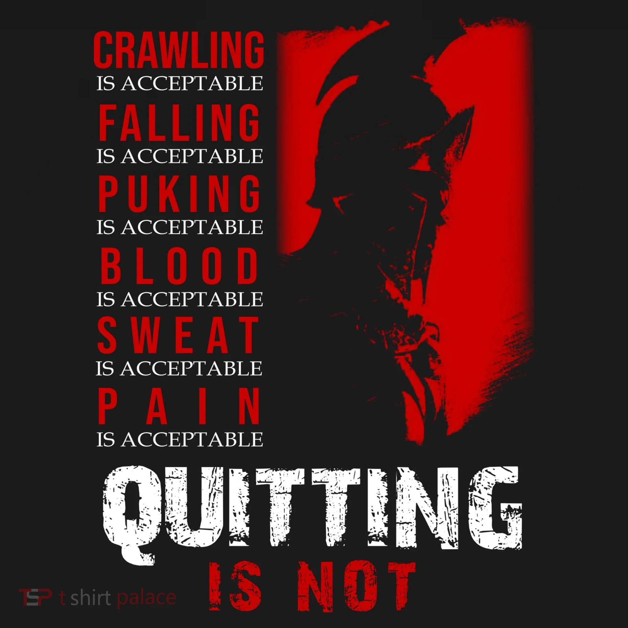 Spartan Motivational Quote Long Sleeve Shirt