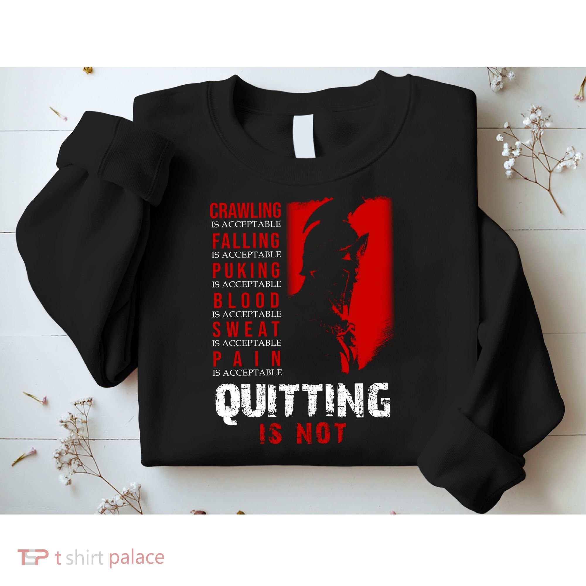 Spartan Motivational Quote Sweatshirt