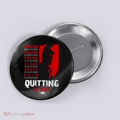 Spartan Motivational Quote Button