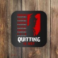 Spartan Motivational Quote Coaster thumb 0