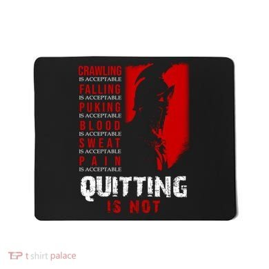Spartan Motivational Quote Mousepad