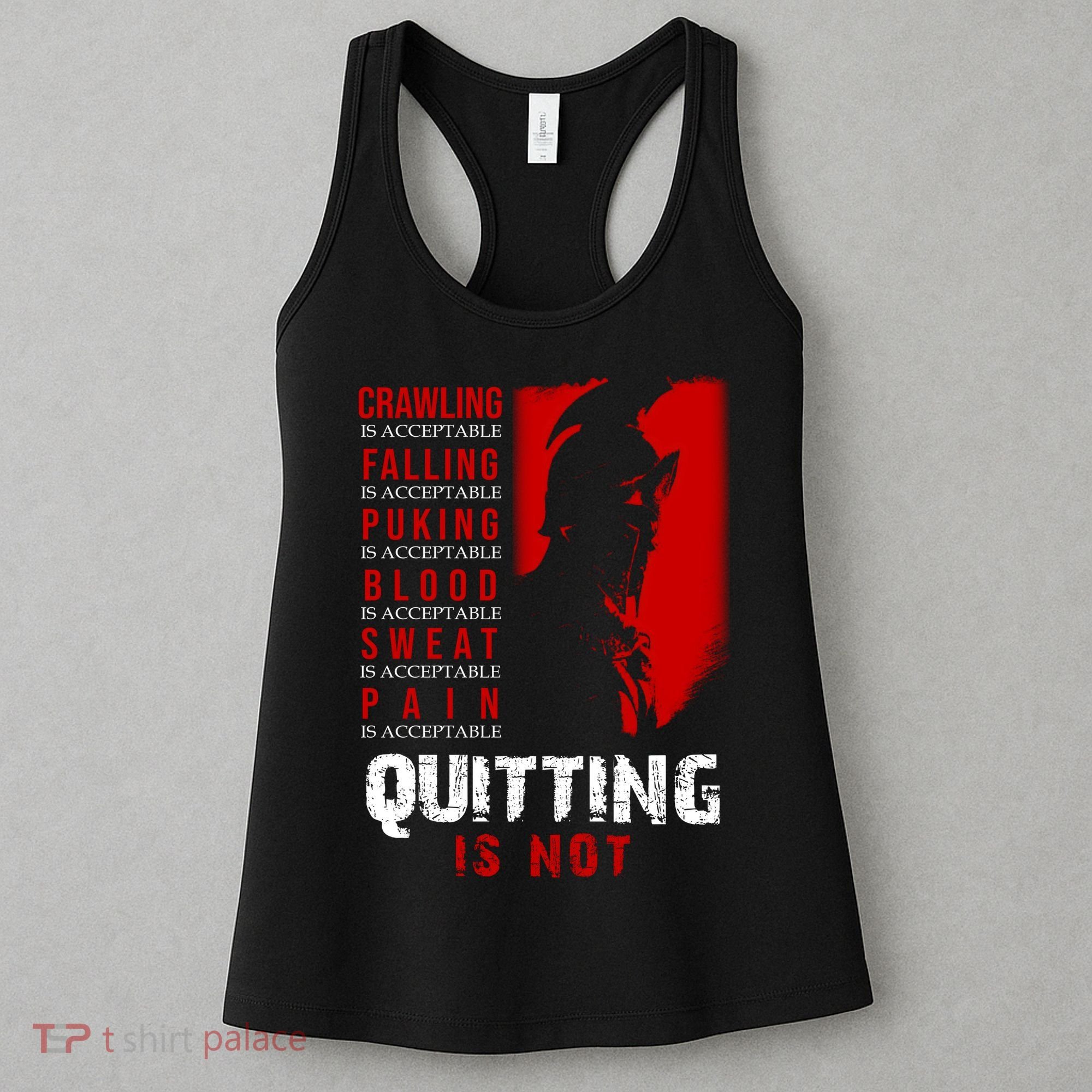 Spartan Motivational Quote Women's Tank Top