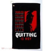 Spartan Motivational Quote Golf Towel thumb 0