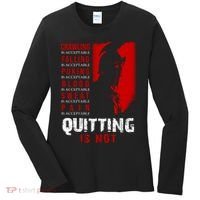 Spartan Motivational Quote Women's Long Sleeve Shirt thumb 0