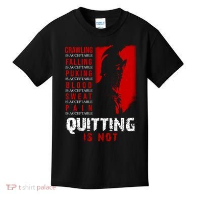 Spartan Motivational Quote Kids T-Shirt