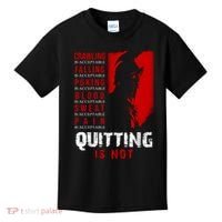 Spartan Motivational Quote Kids T-Shirt thumb 0