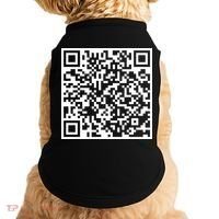 Scan Me QR Code Peace Love F*ck Off Funny Doggie Tank thumb 0