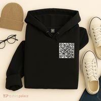 Scan Me QR Code Peace Love F*ck Off Funny Hoodie thumb 5