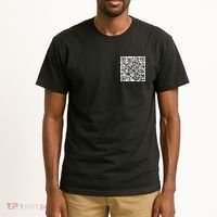 Scan Me QR Code Peace Love F*ck Off Funny Tall T-Shirt thumb 3
