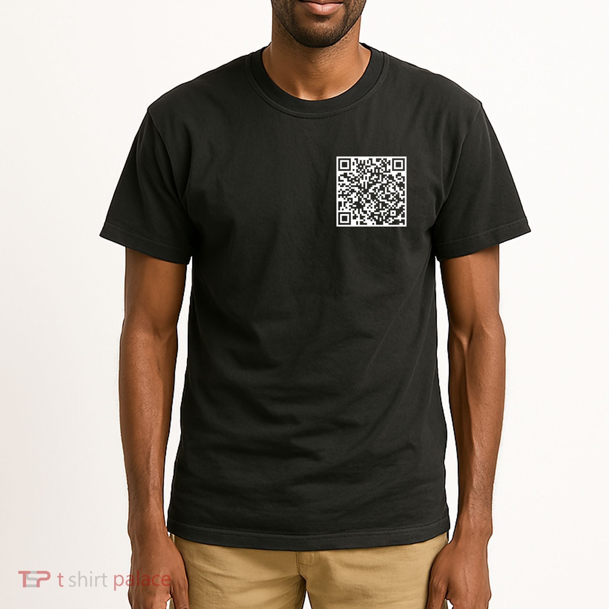 Scan Me QR Code Peace Love F*ck Off Funny Tall T-Shirt