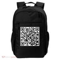 Scan Me QR Code Peace Love F*ck Off Funny Backpack thumb 0