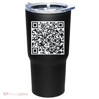 Scan Me QR Code Peace Love F*ck Off Funny Tumbler thumb 1