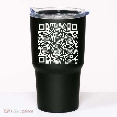 Scan Me QR Code Peace Love F*ck Off Funny Tumbler