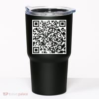 Scan Me QR Code Peace Love F*ck Off Funny Tumbler thumb 0