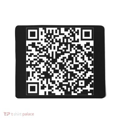 Scan Me QR Code Peace Love F*ck Off Funny Mousepad