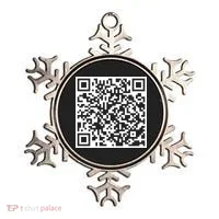 Scan Me QR Code Peace Love F*ck Off Funny Ornament thumb 0