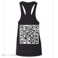 Scan Me QR Code Peace Love F*ck Off Funny Women's Tank Top thumb 5