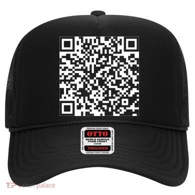 Scan Me QR Code Peace Love F*ck Off Funny Hat