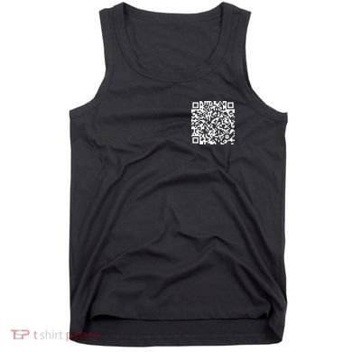 Scan Me QR Code Peace Love F*ck Off Funny Tank Top