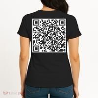 Scan Me QR Code Peace Love F*ck Off Funny Women's T-Shirt thumb 1