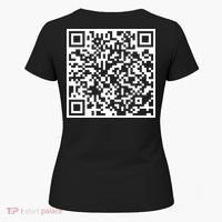 Scan Me QR Code Peace Love F*ck Off Funny Women's T-Shirt thumb 6